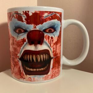 Scary Mug Handmade Horror Pennywise Clown It Bloody Ceramic Halloween